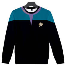 Sudadera de cuello redondo 3D de la serie de TV Star Trek Para hombre y mujer, ropa informal Harajuku de cuello redondo, 2021 2024 - compra barato