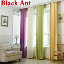 Cortina opaca de lino para sala de estar, tela transparente para ventana, dormitorio, X470 #30 2024 - compra barato