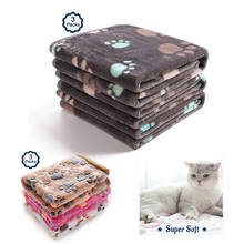 Cobertor para gato e cachorro de estimação, 3 pacotes super macio e macio, flanela quente e estampada para pés, cachorro, gato 2024 - compre barato