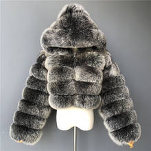 Winter New Arrival Women Real Fox Fur Coat Classic Striped Natural Fox Fur Jacket Short Coats Hot Sale Genuine Fur Jackets 2024 - buy cheap