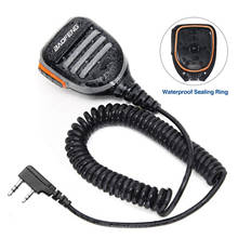 2 PIN Dual PTT Radio Speaker Mic Rainproof for BaoFeng UV-5R UV5RA BF-888s Two Way Radio 2024 - buy cheap