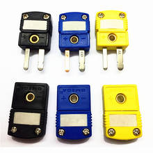 Conector de enchufe en miniatura para termopar, enchufe termopar tipo Omega K T J, Sensor de enchufes y enchufes tipo EE. UU. 2024 - compra barato