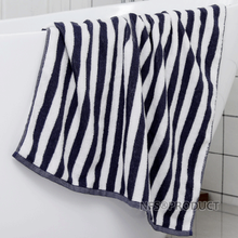 Банное полотенце в полоску в японском стиле, 100% хлопок, набор полотенец для ванной, полотенце для путешествий, махровое полотенце для рук, пляжное полотенце для взрослых 2024 - купить недорого