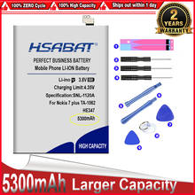 Hsabat-bateria 100% nova e completa de 5300mah headulto, para nokia 7 plus ta-1062 ta-1046 ta-1055 n7p n 7 p, em estoque 2024 - compre barato