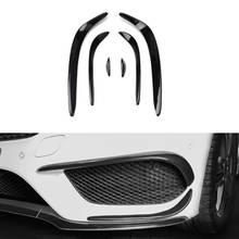 Car Front Bumper Spoiler Splitter Cover Fog Light Splitter Trim for Mercedes Benz C Class W205 2015-2019 2024 - buy cheap