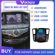 Radio con GPS para coche, reproductor multimedia con pantalla android, estéreo, 2 din, FM, TV, para Infiniti QX60 2017 awd 2024 - compra barato