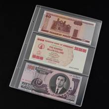 5Pcs 3 Pockets Pages Paper Money  Loose-leaf Plastic Album Currency Banknote Stamps Storage Holder  Easy to Use Wholesale 2024 - buy cheap