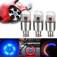 Tapas de válvula para rueda de bicicleta, luces LED para ciclismo, coche, Motor, 2 uds. 2024 - compra barato