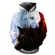 Wolf Printed Hoodies Men 3d Hoodies Brand Sweatshirts Boy Jackets Quality Pullover Fashion Tracksuits Animal Streetwear Out Coat 2024 - buy cheap