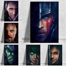 Marvel thor ragnarok piedoso visage posters e cópias da arte da parede loki retrato quadros em tela na parede fotos decoração da sua casa 2024 - compre barato