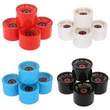 Puente 4pcs 70*70*51MM Longboard Wheel Skate Roller with Bearing High Resilient PU Skateboard Wheel 4 Colors 2024 - buy cheap