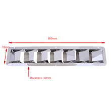 7 Slots Louvered Vents, Boat Marine Hull Air Vent Grill Replacement Part for RV Caravan - Stainless Steel (Silver) 2024 - buy cheap
