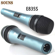 E835s wired dynamic cardióide microfone vocal profissional e835s studio mic, microfone de karaoke, microfone de jogos, microfone de computador 2024 - compre barato