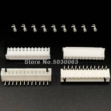 Conector de fio xh2.54 12p, conector de 2.54mm e 90 graus com curvatura, kit de terminal de agulha/caixa/cabeçote jst tjc, 10 conjuntos 2024 - compre barato