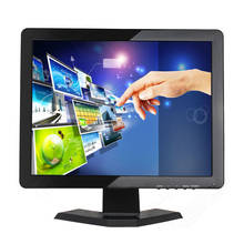Monitor Lcd táctil de 15 pulgadas, pantalla táctil con 4 cables, ENTRADA AV/BNC/VGA/HDMI/USB, 1024x768 2024 - compra barato