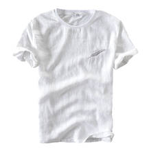 Feather Graphic T Shirts for Men Short Sleeve Cotton Linen White Tee Loose Casual Best Seller Male Clothing 2024 - buy cheap