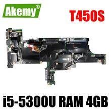 FOR Lenovo Thinkpad T450S laptop motherboard AIMT1 NM-A301 i5 5300U CPU RAM 4GB 100% test work FUR 00HT748 2024 - buy cheap