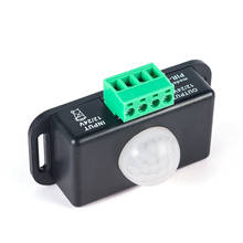 Interruptor de Sensor de movimiento PIR, Detector infrarrojo automático para tiras de luces LED, 12V-24V de CC, PUO88 2024 - compra barato