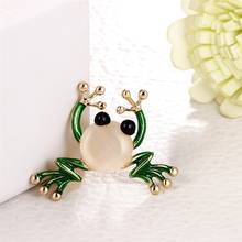 Trendy Animal Frog Brooch Pins Crystal Brooches Women Decoration Clothes Accessories Wedding Jewelry Brooches For Girls Badges 2024 - buy cheap