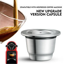 ICafilas-cápsula de café de acero inoxidable mejorada para Nespresso, filtros de café reutilizables, cápsula de Crema 2024 - compra barato