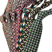 Gravatas de marca geométricas florais, 9cm, gravatas sociais para homens, gravatas de casamento, homens, noivados 2024 - compre barato
