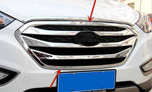 Rejilla delantera de cromo para coche, marco decorativo, barra de protección, decoración, Estilismo, para Hyundai IX35, años 2013 A 2016 2024 - compra barato