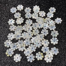5pçs concha branca natural contas de concha flor formato concha para as mulheres joias brinco colar pulseira acessórios fabricação tamanho 10 12mm 2024 - compre barato
