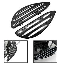 Retro Motocicleta Motorista Esticada Footpegs Frente Floorboards Apto Para Harley Touring Electra Glide Softail Road King 1986-2017 2024 - compre barato