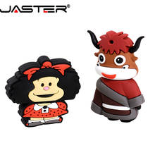 JASTER USB 2.0 2019 new cartoon usb flash drive 4GB 8GB 16GB 32GB 64GB 128GB pendrive cattle model memory stick Christmas gift 2024 - buy cheap