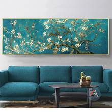 Van gogh flor de amêndoa reprodução grande tamanho arte da parede posters e impressões impressionistas flores imagem para sala estar 2024 - compre barato