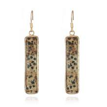 E7428 ZWPON Vertical Stone Bar Drop Earrings for Women Fashion Summer Statement Earrings Jewelry Wholesale 2024 - buy cheap