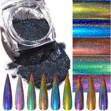 Nail Glitter Powder Flakes Nails Holographic Dip Mirror Powder Sequins Polishing Chrome Pigment Glitters Nail Art Laser Dust 2024 - buy cheap