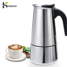 Cafetera portátil de acero inoxidable para el hogar y la Oficina, herramienta clásica para café, Moka, Espresso 2024 - compra barato