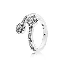 Authentic 925 Sterling Silver Abstract Elegance Fashion Ring For Pandora Women Bead Charm Gift DIY Jewelry 2024 - buy cheap