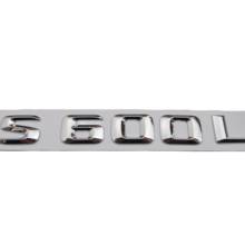 Chrome 3D ABS Plastic Car Trunk Rear Letters Badge Emblem Decal Sticker for Mercedes Benz S Class S600L 2024 - buy cheap