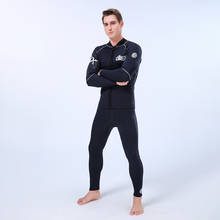 Мужской профессиональный неопреновый гидрокостюм для дайвинга 3 мм, куртки, брюки, костюм для дайвинга с длинным рукавом, гидрокостюмы для подводного плавания 2024 - купить недорого