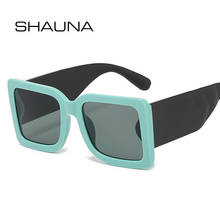 SHAUNA-gafas de sol cuadradas con gradiente para hombre y mujer, lentes de sol Retro de gran tamaño, de marca de diseñador, de Color de contraste, con UV400 2024 - compra barato
