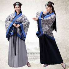 Woman Hanfu Dress Traditional Chinese Style Folk Dance Costume Performance Stage Wear Han Dynasty Print Ancient Retro Cheongsam 2024 - buy cheap