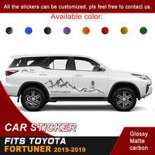 Fit For Toyota Fortuner 2015 2016 2017 2018 2019 Car Stickers Side Body Racing Mountaineering 4X4 Graphic Vinyl Car  Decals 2024 - buy cheap