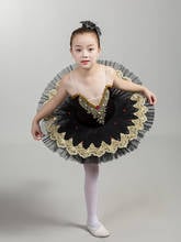 Girl Lake Swan Tutu Ballet Pink/black Ballet Dress Women Dance Dress Gold Lace Ballerina Diamond Adult Stage Performance Costume 2024 - buy cheap