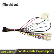Adaptador de Audio estéreo, Cable de cableado para Mitsubishi Pajero Sport 2006 +, arnés de cables de Radio de coche, enchufe de alimentación de 16 Pines, unidades Pioneer 2024 - compra barato