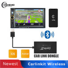 Vehemo Auto Link Inteligente Sem Fio MINI USB Android Jogador de Navegação Do Carro CarPlay Dongle USB Bluetooth Para Apple IOS Android 2024 - compre barato