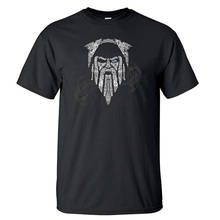 Camiseta de Odin Vikings para hombre, camisa de manga corta de hijo de Odin, camiseta negra de Valhalla, Tops de runas escandinavas Sons Of VikingScandinavian 2024 - compra barato