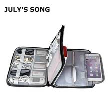 JULY'S SONG-bolsa de almacenamiento Digital multifunción, organizador de cables portátil, Cargador USB, Banco de energía, accesorios de viaje 2024 - compra barato