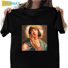 Women Pulp Fiction Cotton Tshirt Girl Short Sleeve Plus Size T Shirt Female Virgin Mary Mia Wallace Tshirt,Drop Ship 2024 - buy cheap