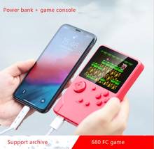 Coolbaby  new retro power bank game console  built in 5000 mah  680 FC game support double player TV connection handle game 2024 - buy cheap