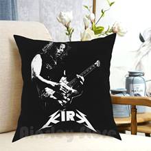 Kirk-funda de almohada blanca con estampado para el hogar, cubierta de almohada suave DIY para el hogar, Kirk, Hammett, James, guitarra, guitarra, Ride The Lightining 2024 - compra barato