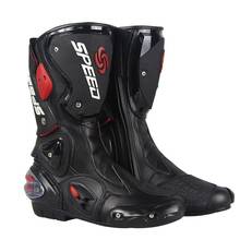 Pro-biker Speed Mid-calf Protective Gear Motorcycle Boots Moto Shoes Motorcycle Riding Racing Motocross Boots Black Red White 2024 - buy cheap