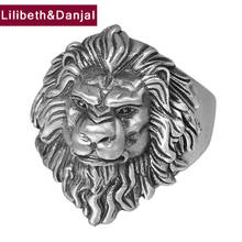 Anillo de León ajustable para hombre y mujer, joyería de plata de ley 925 100% auténtica, Punk, Rock, novedad de 2021, FR56 2024 - compra barato