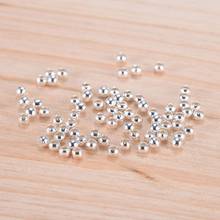 100pcs/lot 2mm Gold Silver Round Spacer Beads Smooth Ball End Seed Beads For Jewelry Making Findings Accessories Supplies 2024 - buy cheap